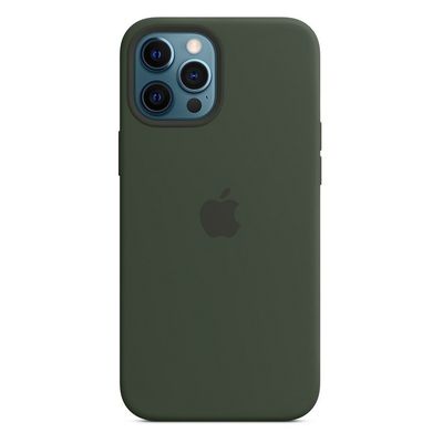 APPLE เคสซิลิโคนพร้อม MagSafe สำหรับ iPhone 12 Pro Max (สี Cyprus Green)