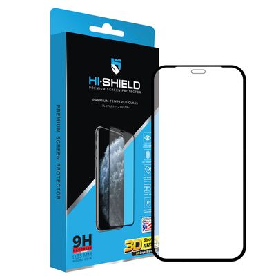 HI-SHIELD ฟิล์มสำหรับ iPhone 12 Pro Max (สี Black) รุ่น 3D Triple Strong Max