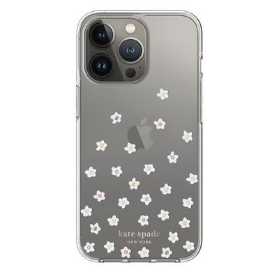 KATESPADE เคส Protective Hardshell สำหรับ iPhone 14 Plus (ลาย Pearl Wild Flowers) รุ่น KSIPH-224-WDFPR