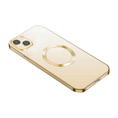HEAL Glossy Series เคสใสพร้อม MagSafe สำหรับ iPhone 14 Plus (สีทอง)