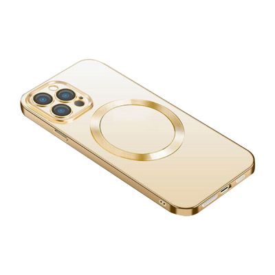 HEAL Glossy Series Clear Case with MagSafe for iPhone 14 Pro (Gold)