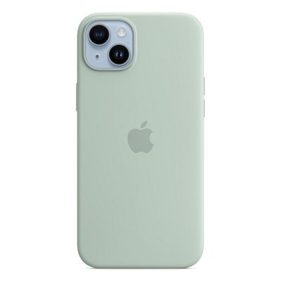 APPLE เคสซิลิโคนสำหรับ iPhone 14 พร้อม MagSafe (สี Succulent) รุ่น MPT13FE/A