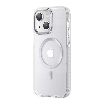 PQY Case For iPhone 14 Plus (Silver) Ice Crystals