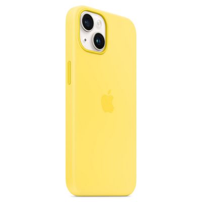 APPLE เคสซิลิโคนพร้อม MagSafe สำหรับ iPhone 14 (สีเหลืองคานารี่)
