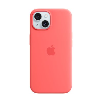 APPLE iPhone 15 Silicone Case with MagSafe (Guava)