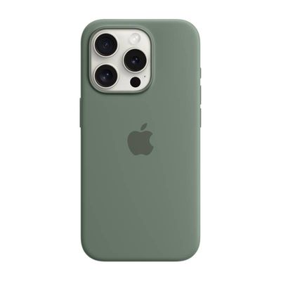 APPLE iPhone 15 Pro Silicone Case with MagSafe (Cypress)