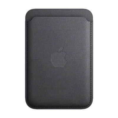 APPLE เคสผ้า FineWoven แบบกระเป๋าสตางค์สำหรับ iPhone พร้อม MagSafe (สีดำ)