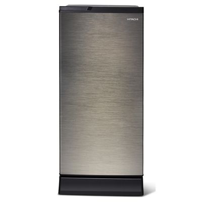 HITACHI Single Door Refrigerator (6.6 Cubic, Brilliant Silver) HR1S5188MNBSLTH