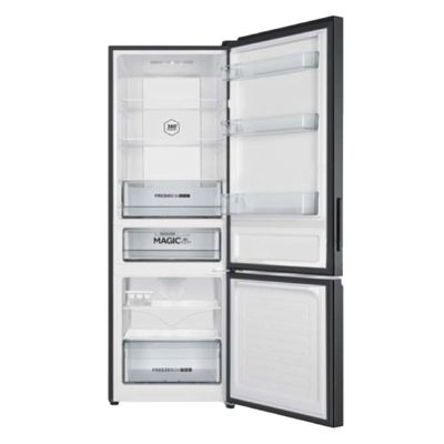 HAIER Double Doors Refrigerator 11.4 Cubic Inverter (Black) HRF-BM329MI