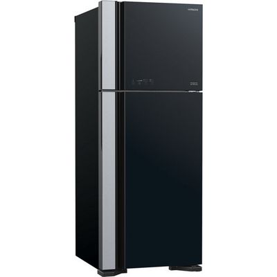 HITACHI Double Doors Refrigerator (15.9 Cubic, Black Glass) R-VG450PDX GBK