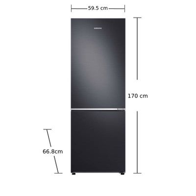 SAMSUNG Double Door Refrigerator (10.9 Cubic, Black) RB30N4050B1/ST