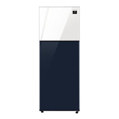 SAMSUNG ตู้เย็น 2 ประตู (13.6 คิว, สี White/Navy) รุ่น RT38K50658A/ST