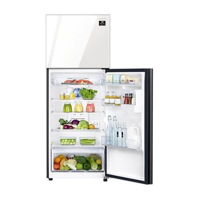 SAMSUNG Double Door Refrigerator (13.6 Cubic, White/Navy) RT38K50658A/ST