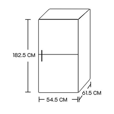 TCL Double Door Refrigerator (9.7 Cubic, Galaxy Gray) P282BFS