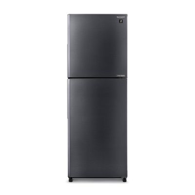 SHARP Peach Series Double Doors Refrigerator (10.6 Cubic, Dark Silver) SJ-XP300TP-DK