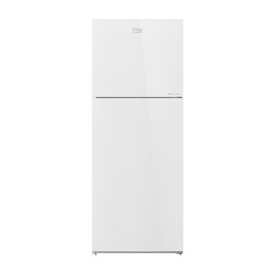 BEKO Double Door Refrigerator (12 Cubic, Glass White) RDNT371I40VHFSGW