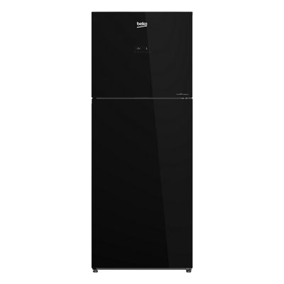 BEKO Double Door Refrigerator (13.2 Cubic, Glass Black) RDNT401E40VZHFSGB