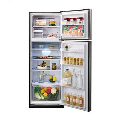 SHARP Grand Series Double Doors Refrigerator (13.3 Cubic, Dark Silver) SJ-X380T-DS