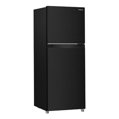 HITACHI Double Door Refrigerator (7.4 Cubic, Brilliant Black) HRTN5230MBBKTH