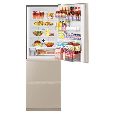 HITACHI Solfege ตู้เย็น 3 ประตู (13.2 คิว, สีแชมเปญ ) รุ่น R-S38KPTH CNXZ