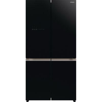 HITACHI 4 Doors Refrigerator (20.1 Cubic, Glass Black) R-WB640VF GBK