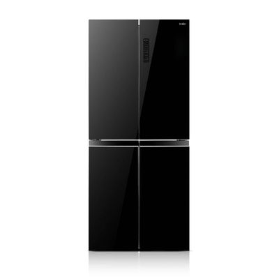 HAIER ตู้เย็น 4 ประตู (13.6 คิว, สี Glass Black) รุ่น HRF-MD350 GB