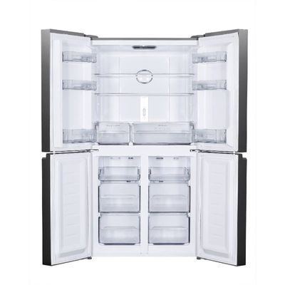 HAIER 4 Doors Refrigerator (13.6 Cubic, Glass Black) HRF-MD350 GB