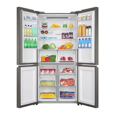 HAIER ตู้เย็น 4 ประตู (19.5 คิว, สีกระจกดำ) รุ่น HRF-MD550GB