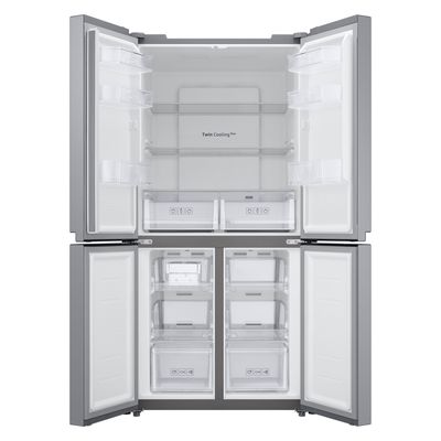 SAMSUNG 4 Door Refrigerator Inverter (17.2 Cubic, Silver) RF48A4000M9/ST