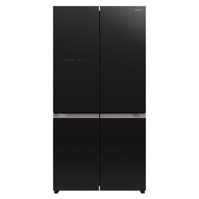 HITACHI ตู้เย็น 4 ประตู (22.8 คิว, สี Glass Black) รุ่น RWB700VTH2 GBK