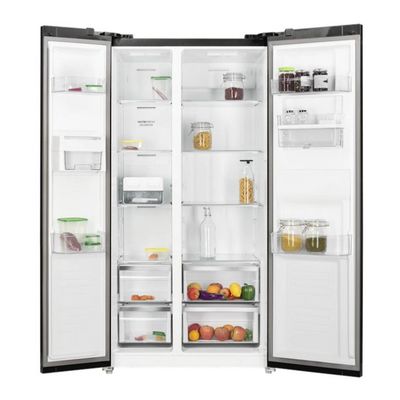 ELECTROLUX Side by Side Refrigerator UltimateTaste 700 (21.80 Cubic, Black Glass) ESE6645A-B