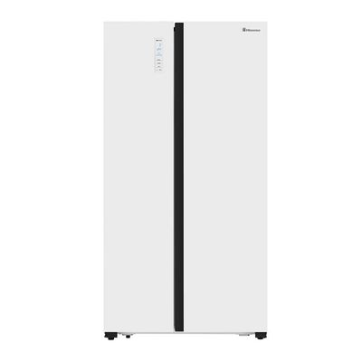 HISENSE Side by Side Refrigerator 19 Cubic (Glass White) RS670N4AW1
