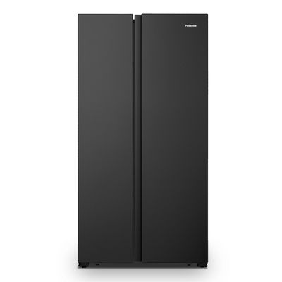 HISENSE Side by Side Refrigerator (18.5 Cubic, Black) RS670N4TBN