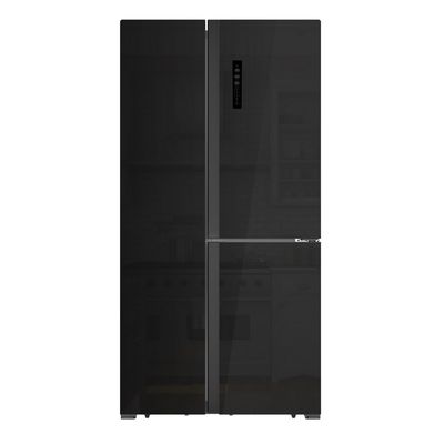 BEKO Side Side Refrigerator (19.9 Cubic, Glass Black) GNO580E50GBTH