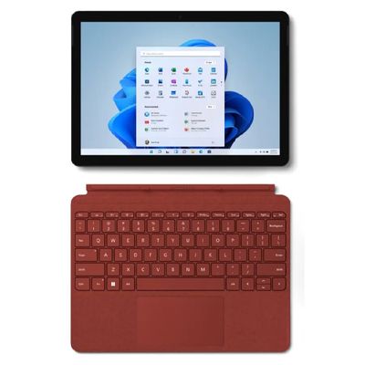 SURFACE Go 3 LTE (10.5", Intel Core i3, RAM 8GB, 128GB, Black) + Poppy Red Keyboard Type Cover