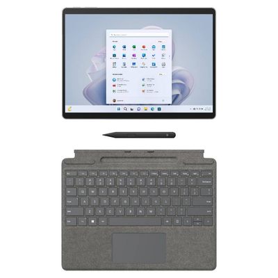 SURFACE Pro 9 (13", Intel Core i7, RAM 32GB, 1TB, Platinum) + Platinum Pro Signature Keyboard + Pen