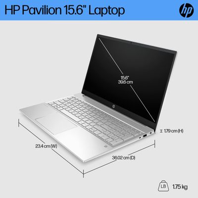 HP Pavilion 15 โน๊ตบุ๊ค (15.6", AMD Ryzen 7, RAM 16GB, 512GB) รุ่น 15-EH3047AU