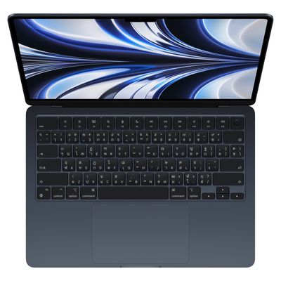 APPLE MacBook Air (M2, 2022, 13.6", RAM 8GB, 512GB, Midnight)