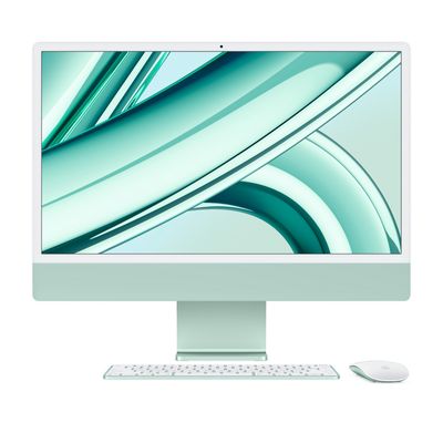 APPLE iMac M3 With Retina 4.5K 2023 (24", RAM 8GB, 256GB, CPU 8-Core, GPU 8-Core, Green)