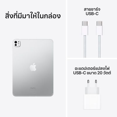 APPLE iPad Pro M4 iPad Pro M4 Wi-Fi + Cellular 2024 (11", 2 TB, Silver) 2024 (11", 256 GB, Silver)