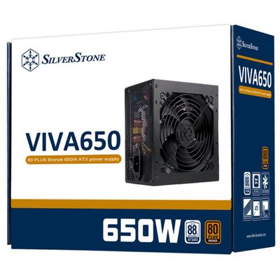 SILVERSTONE VIVA 80 PLUS อุปกรณ์จ่ายไฟ (650W) รุ่น SST-VA650-B