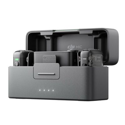 DJI Mic 2 ไมโครโฟนไร้สาย (สีเทา ดำ) รุ่น 2TX1RX + Charging Case (CE)