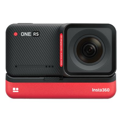 INSTA360 ONE RS 4K Action Camera (48MP, Black/Red) CINRSGP E