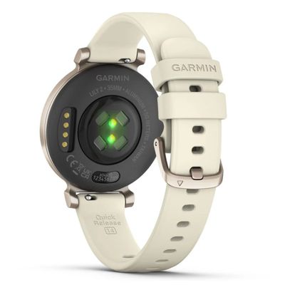 GARMIN Lily 2 Smart Watch (35.4mm., Cream Gold Case, Coconut Silicone Band)