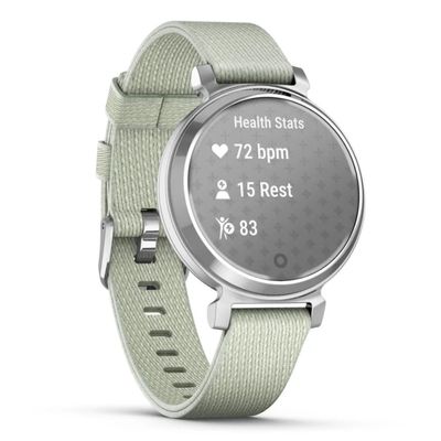 GARMIN Lily 2 Classic สมาร์ทวอทช์ (35.4mm., ตัวเรือนสี Silver, สายสี Sage Gray)