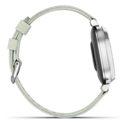 GARMIN Lily 2 Classic สมาร์ทวอทช์ (35.4mm., ตัวเรือนสี Silver, สายสี Sage Gray)