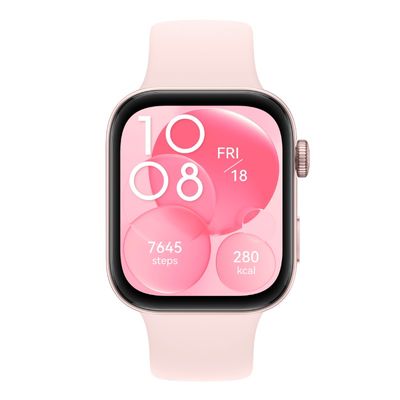 HUAWEI Watch Fit 3 Smart Watch (43mm., Pink Case, Pink Band)