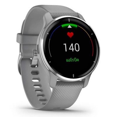 GARMIN Venu 2 Plus Smart Watch (43 mm, Gray Case, Power Gray With Passivated Band)