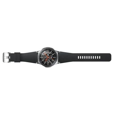 SAMSUNG สมาร์ทวอทช์ (46mm,ตัวเรือนสีเงิน,สายสีดำ) รุ่น Galaxy Watch