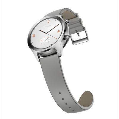 TICWATCH Smart Watch (42mm,Titanium Case,Grey Band) C2